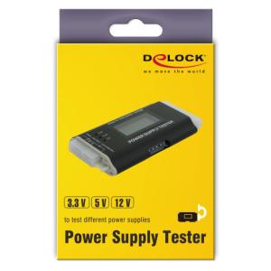 DELOCK tester τροφοδοτικού PC 18159, 3.3V/5V/12V, ATX/BTX/ITX | Εργαλεία | elabstore.gr