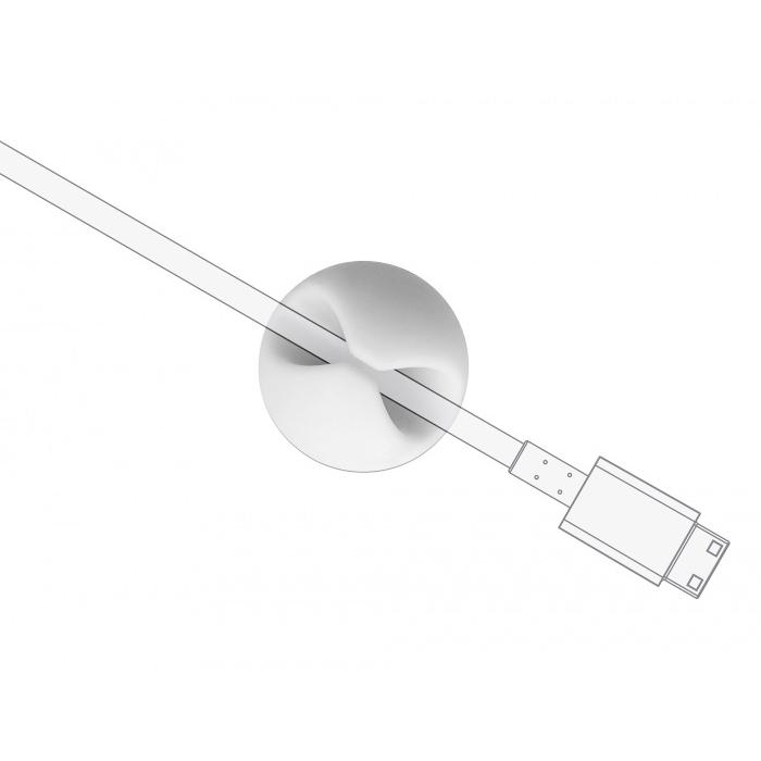 DELOCK Οργανωτής καλωδίων σιλικόνης 18291, 6.5mm, γκρι-λευκό, TPR 6τμχ | eLabstore.gr DELOCK Οργανωτής καλωδίων σιλικόνης 18291, 6.5mm, γκρι-λευκό, TPR 6τμχ - Image 6