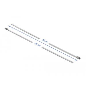 DELOCK μεταλλικός σφιγκτήρας καλωδίων 18631, 200x4.6mm, 20τμχ | Καλώδια - Αντάπτορες | elabstore.gr