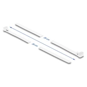 DELOCK reusable δεματικά καλωδίων 18644, 200x7.2mm, λευκά, 100τμχ | Καλώδια - Αντάπτορες | elabstore.gr