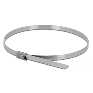 DELOCK μεταλλικός σφιγκτήρας καλωδίων 18770, 500x4.6mm, 10τμχ | Καλώδια - Αντάπτορες | elabstore.gr