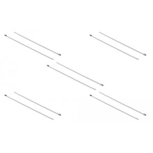 DELOCK μεταλλικός σφιγκτήρας καλωδίων 18770, 500x4.6mm, 10τμχ | Καλώδια - Αντάπτορες | elabstore.gr