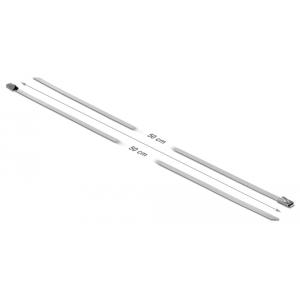 DELOCK μεταλλικός σφιγκτήρας καλωδίων 18770, 500x4.6mm, 10τμχ | Καλώδια - Αντάπτορες | elabstore.gr