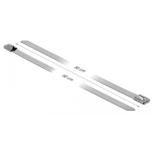 DELOCK μεταλλικός σφιγκτήρας καλωδίων 18774, 500x7.9mm, 10τμχ | Καλώδια - Αντάπτορες | elabstore.gr