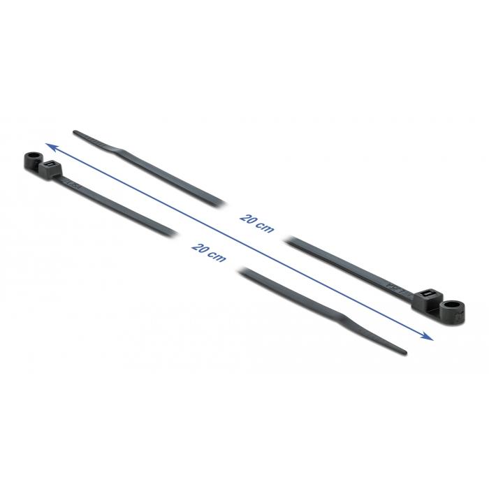 DELOCK Δεματικά καλωδίων 18950 με οπή στερέωσης, 200x4.8mm, μαύρα, 10τμχ | eLabstore.gr DELOCK Δεματικά καλωδίων 18950 με οπή στερέωσης, 200x4.8mm, μαύρα, 10τμχ | Καλώδια - Αντάπτορες | elabstore.gr