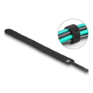 DELOCK δεματικά καλωδίων 19011, τύπου velcro, 12x150mm, μαύρα, 10τμχ | Καλώδια - Αντάπτορες | elabstore.gr