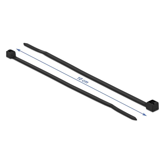 DELOCK Δεματικά καλωδίων 19186, 100x2.5mm, μαύρα, 100τμχ | eLabstore.gr DELOCK Δεματικά καλωδίων 19186, 100x2.5mm, μαύρα, 100τμχ | Καλώδια - Αντάπτορες | elabstore.gr