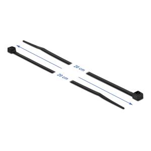 DELOCK Δεματικά καλωδίων 19189, 200x4.8mm, μαύρα, 100τμχ | Καλώδια - Αντάπτορες | elabstore.gr