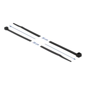 DELOCK Δεματικά καλωδίων 19202, 300x4.8mm, μαύρα, 100τμχ | Καλώδια - Αντάπτορες | elabstore.gr
