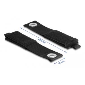 DELOCK ιμάντες τύπου Velcro 19567, 43.5 x 5cm, μαύρος, 5τμχ | Καλώδια - Αντάπτορες | elabstore.gr