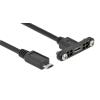 DELOCK Καλώδιο USB Micro θηλυκό με panel σε αρσενικό 35108, 0.5m | eLabstore.gr DELOCK Καλώδιο USB Micro θηλυκό με panel σε αρσενικό 35108, 0.5m | Καλώδια - Αντάπτορες | elabstore.gr