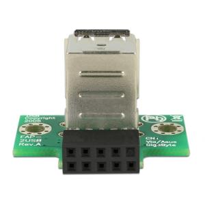 DELOCK αντάπτορας USB 2.0 9 pin header (F) σε 2x USB (F) 41429, 2.54mm | Καλώδια - Αντάπτορες | elabstore.gr