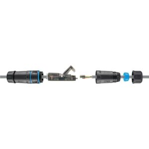 GOOBAY αδιάβροχος σύνδεσμος RJ45 Cat 6A 44416, IP68, μαύρο | Καλώδια - Αντάπτορες | elabstore.gr