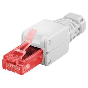 GOOBAY βύσμα RJ45 CAT 6 UTP 44738, tool-free, λευκό | Καλώδια - Αντάπτορες | elabstore.gr