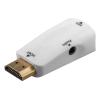 GOOBAY αντάπτορας HDMI σε VGA & 3.5mm 44793, 1080p, λευκός | Καλώδια - Αντάπτορες | elabstore.gr
