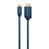 CLICKTRONIC καλώδιο HDMI σε USB Type-C 44929, 4K/60Hz, 2m, μπλε | Καλώδια - Αντάπτορες | elabstore.gr