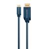 CLICKTRONIC καλώδιο DisplayPort σε USB Type-C 44931, 4K/60Hz, 1m, μπλε | Καλώδια - Αντάπτορες | elabstore.gr