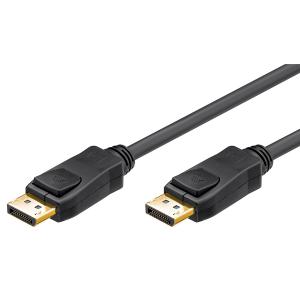 GOOBAY καλώδιο DisplayPort 1.2 49959, gold-plated, 4K, 3D, 2m, μαύρο | Καλώδια - Αντάπτορες | elabstore.gr