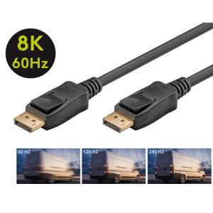 GOOBAY καλώδιο DisplayPort 1.4 49973, 8K, copper, 5m | Καλώδια - Αντάπτορες | elabstore.gr