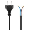 GOOBAY καλώδιο τροφοδοσίας Euro male 2x0.75 mm² 50085, 1.5m, μαύρο | Καλώδια - Αντάπτορες | elabstore.gr