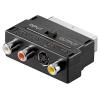 GOOBAY αντάπτορας SCART 21-pin αρσενικό σε 3x RCA θηλυκό 50123, μαύρο | Καλώδια - Αντάπτορες | elabstore.gr