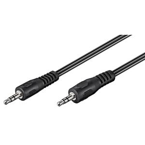 GOOBAY καλώδιο ήχου 3.5mm 50430, 3 pin stereo, 5m, μαύρο | Καλώδια - Αντάπτορες | elabstore.gr