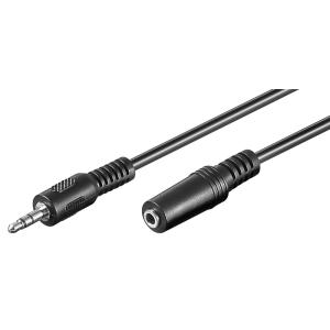 GOOBAY καλώδιο ήχου 3.5mm 50935 αρσενικό-θηλυκό, 3 pin, 10m, μαύρο | Καλώδια - Αντάπτορες | elabstore.gr
