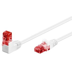 GOOBAY καλώδιο U/UTP CAT6 51525, γωνιακό, CCA AWG 25/7, 5m, λευκό | Καλώδια - Αντάπτορες | elabstore.gr