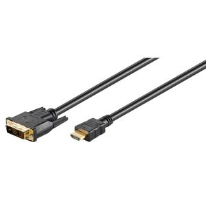 GOOBAY καλώδιο DVI-D σε HDMI 51579, 1m, μαύρο | Καλώδια - Αντάπτορες | elabstore.gr