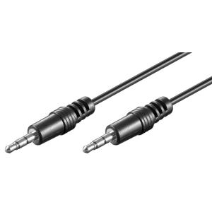 GOOBAY καλώδιο ήχου 3.5mm 51660, 3 pin stereo, copper, 5m, μαύρο | Καλώδια - Αντάπτορες | elabstore.gr