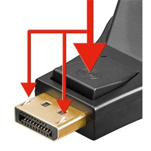 GOOBAY αντάπτορας DisplayPort σε DVI-D 1.1 51720, gold-plated, μαύρος | Καλώδια - Αντάπτορες | elabstore.gr