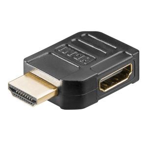 GOOBAY αντάπτορας HDMI θηλυκό σε αρσενικό 51724, 90°, 4K, μαύρος | Καλώδια - Αντάπτορες | elabstore.gr