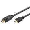 GOOBAY καλώδιο DisplayPort σε HDMI 51959, 5m, μαύρο | Καλώδια - Αντάπτορες | elabstore.gr