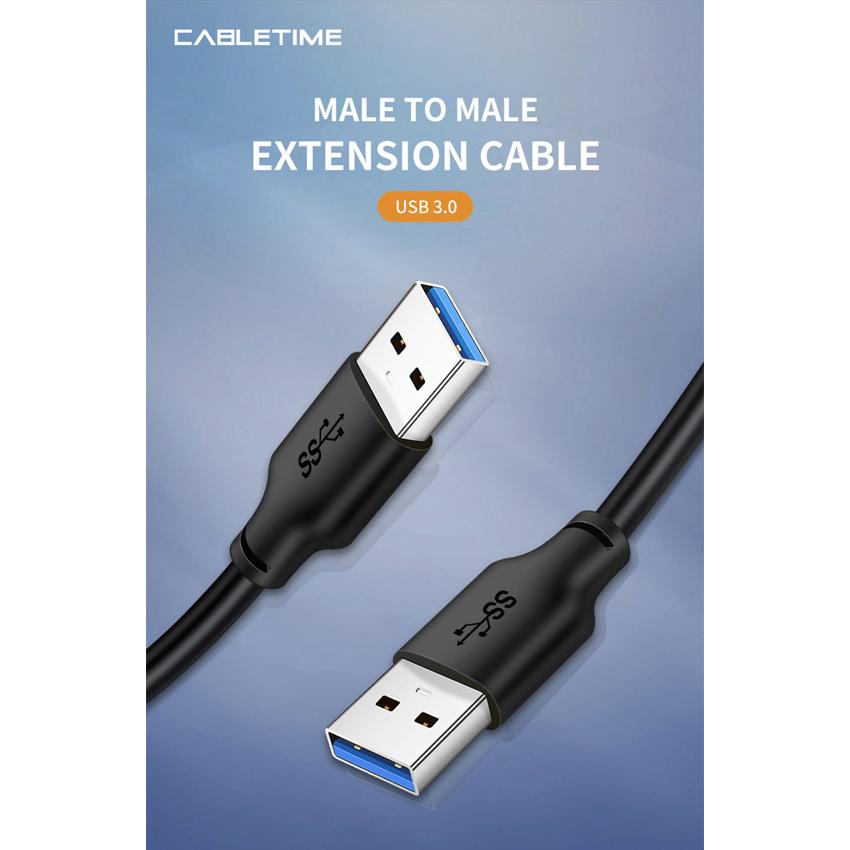 CABLETIME καλώδιο USB 3.0 C160, 5Gbps, 1m, μαύρο | eLabstore.gr CABLETIME καλώδιο USB 3.0 C160, 5Gbps, 1m, μαύρο | Καλώδια - Αντάπτορες | elabstore.gr