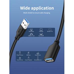 CABLETIME καλώδιο USB 3.0 αρσενικό σε θηλυκό C160, 5Gbps, 1m, μαύρο | Καλώδια - Αντάπτορες | elabstore.gr
