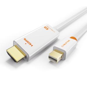 CABLETIME καλώδιο Mini DisplayPort σε HDMI AV588, 4K/60Hz, 1.8m, λευκό | Καλώδια - Αντάπτορες | elabstore.gr