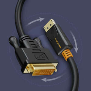 CABLETIME καλώδιο Displayport σε DVI (24+1) AV585, 1080p, 3m, μαύρο | Καλώδια - Αντάπτορες | elabstore.gr