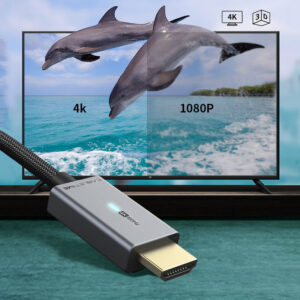 CABLETIME καλώδιο Mini DisplayPort σε HDMI AV588, με LED 4K, 1.8m, μαύρο | Καλώδια - Αντάπτορες | elabstore.gr