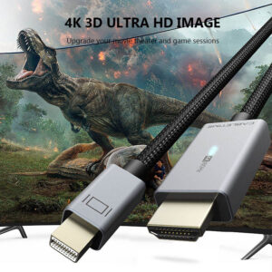 CABLETIME καλώδιο Mini DisplayPort σε HDMI AV588, με LED 4K, 1.8m, μαύρο | Καλώδια - Αντάπτορες | elabstore.gr