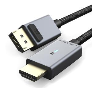 CABLETIME καλώδιο DisplayPort σε HDMI AV585, με LED, 4K, 1.8m, μαύρο | Καλώδια - Αντάπτορες | elabstore.gr