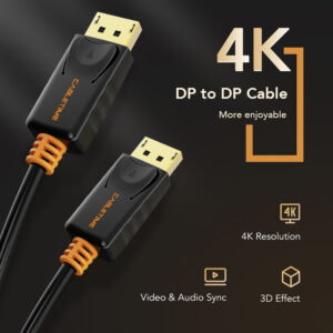 CABLETIME καλώδιο Displayport AV585, 1.2v, 4k/60hz, 1.8m, μαύρο | Καλώδια - Αντάπτορες | elabstore.gr