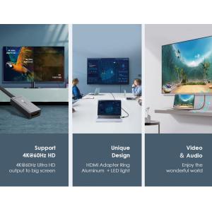 CABLETIME αντάπτορας Displayport σε HDMI AV589, LED Ring, 0.15m, μαύρος | Καλώδια - Αντάπτορες | elabstore.gr