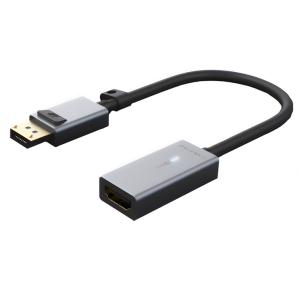 CABLETIME αντάπτορας Displayport σε HDMI AV589, LED Ring, 0.15m, μαύρος | Καλώδια - Αντάπτορες | elabstore.gr