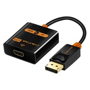 CABLETIME αντάπτορας DisplayPort σε HDMI AV586, ACTIVE, 4K, 0.2m, μαύρος | Καλώδια - Αντάπτορες | elabstore.gr