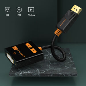 CABLETIME αντάπτορας Displayport σε DVI Active AV586 1080p, 0.2m, μαύρος | Καλώδια - Αντάπτορες | elabstore.gr