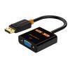 CABLETIME αντάπτορας Displayport σε VGA AV586, 1080p, 0.2m, μαύρος | Καλώδια - Αντάπτορες | elabstore.gr