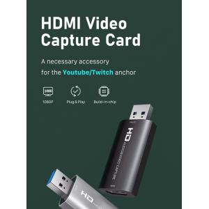 CABLETIME HDMI Video capture Card CTHVC, 1080p, μαύρο | Καλώδια - Αντάπτορες | elabstore.gr