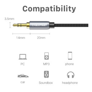 CABLETIME καλώδιο AUX Stereo 3.5mm AV311, M-F, 1.8m, μαύρο | Καλώδια - Αντάπτορες | elabstore.gr