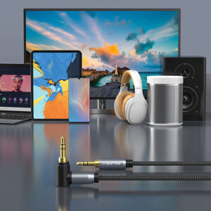 CABLETIME καλώδιο AUX Stereo 3.5mm (1/8") 90 Degree AV311, 1.8m, μαύρο | Καλώδια - Αντάπτορες | elabstore.gr