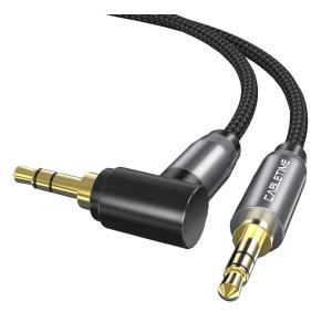 CABLETIME καλώδιο AUX Stereo 3.5mm (1/8") 90 Degree AV311, 1.8m, μαύρο | Καλώδια - Αντάπτορες | elabstore.gr